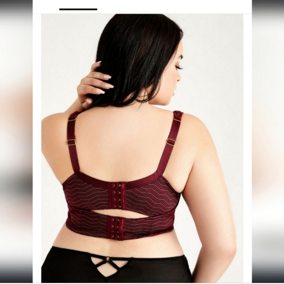 NWOT ASHLEY STEWART DOUBLE HOOK BRA 44F - Picture 2 of 5